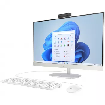 HP 27-cr0475ng All-in-One PC, 27 inch FHD IPS, Intel Core i7-1355U, 16GB RAM, 1TB SSD, Windows 11 Home, White