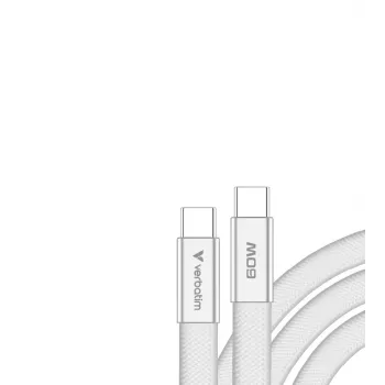 Verbatim Sync & Charge USB-C to USB-C 60W 120cm White