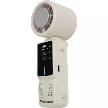 Verbatim Cool inchn´Go Ice Touch Mini käeshoitav ventilaator Valge/Hõbe 32348