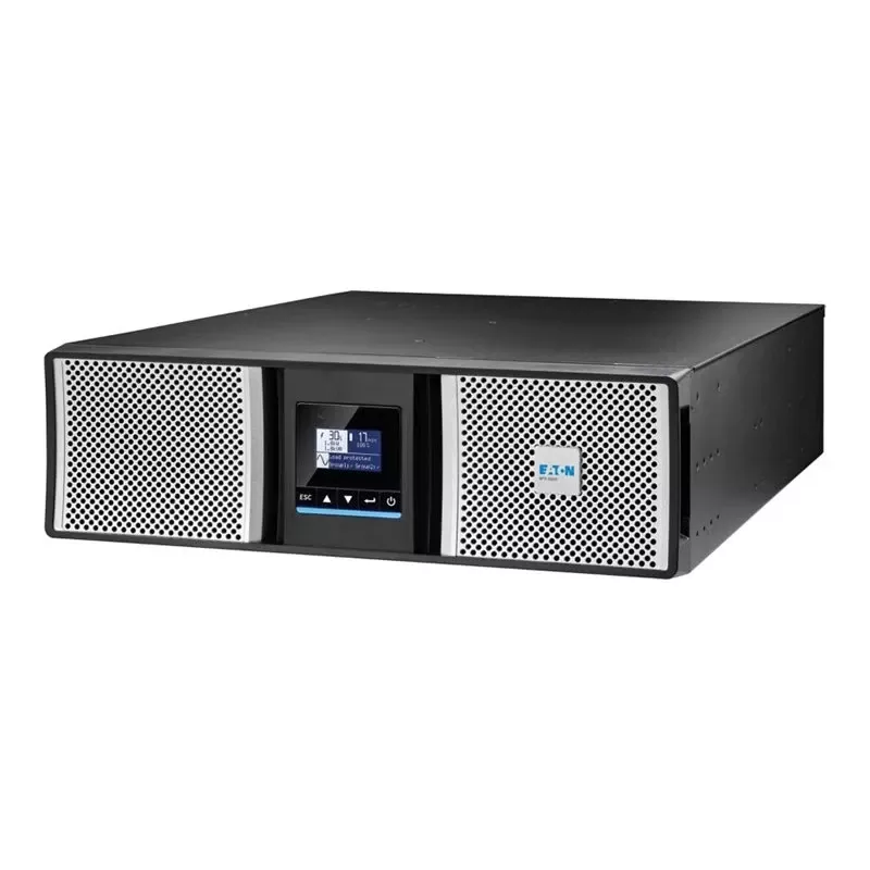 Eaton 9PX G2 9PX6KIRTNG2 UPS - 6000 VA / 6000 W - Online Double Conversion - 3U Rack/Tower - Must, Hõbe