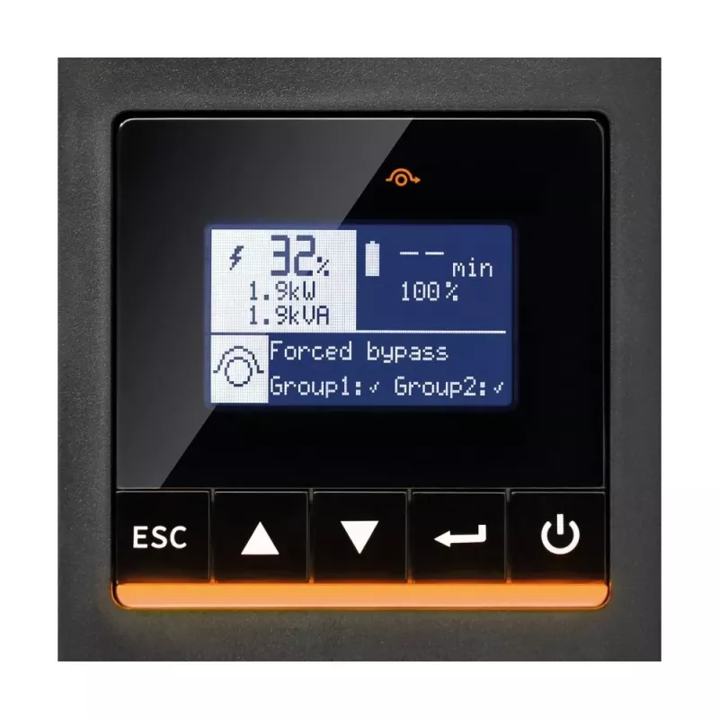 Eaton 9PX G2 9PX6KIRTNG2 UPS - 6000 VA / 6000 W - Online Double Conversion - 3U Rack/Tower - Must, Hõbe