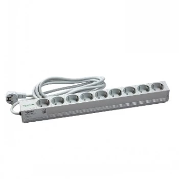 Schneider Electric Actassi 1U PDU toitejaotussiin - 9 Schuko pistikupesa 19 inch VDE