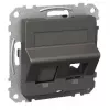Schneider Electric Exxact Datacase Actassi/Keystone Oblique Anthracite Data Outlet Frame
