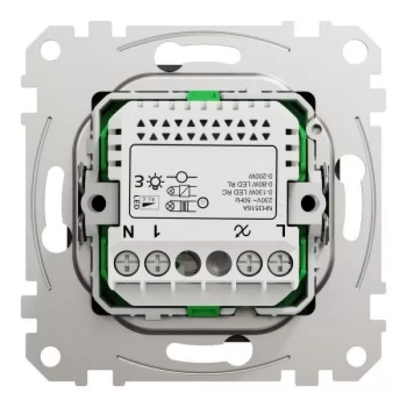 Schneider Electric Multiwire Rotary LED Dimmer 200W Anthracite