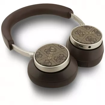 Guess Bluetooth 4G Classic Logo Wireless On-Ear Headphones - Brown