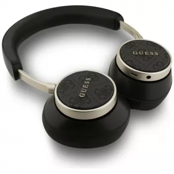 Guess 4G Classic Logo Wireless On-Ear Bluetooth Headphones - Black