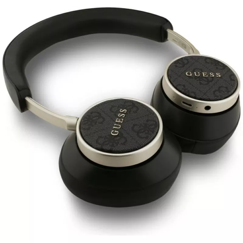 Guess 4G Classic Logo Wireless On-Ear Bluetooth Headphones - Black