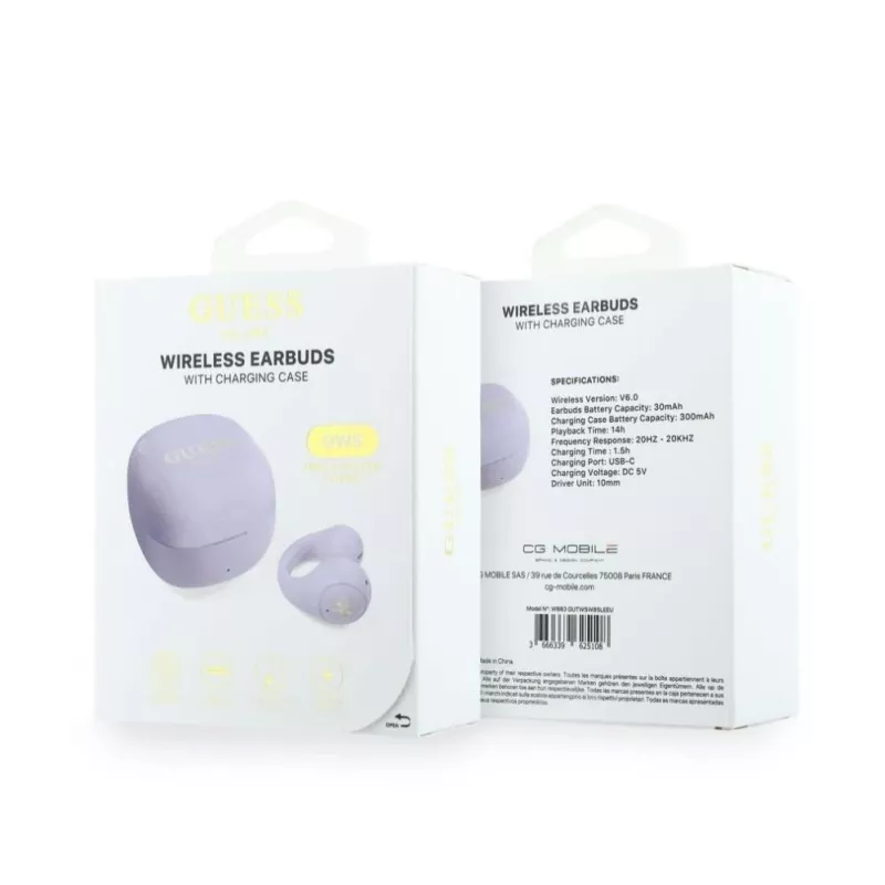 Guess Mini Classic Open-Ear Wireless Headphones Purple