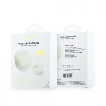 GUESS Mini Classic Open-Ear True Wireless Earbuds - Valge