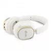 Guess Bluetooth ENC Rectangle Metal Script Over-Ear Headphones White