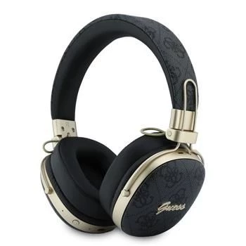 Guess Over-Ear Bluetooth kõrvaklapid ENC, Metal 4G Script Logo, must