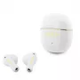 GUESS Glossy Gold Line Classic TWS Earbuds White