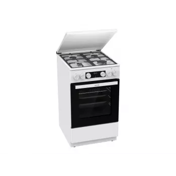Gorenje GK5C42WF-B Vabaltseisev gaasi-elektripliit, valge, 50 cm, 70 L