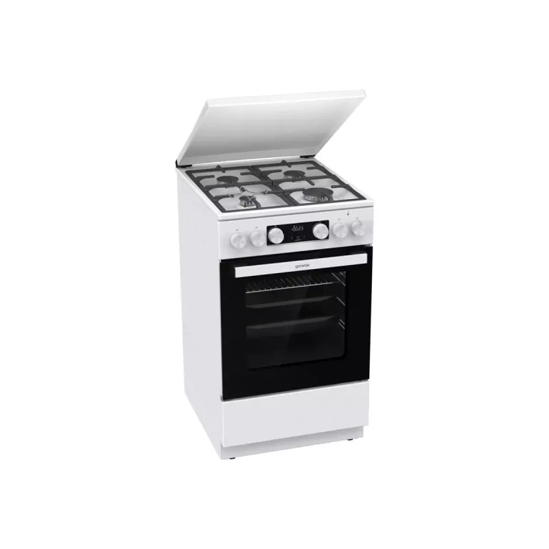Gorenje GK5C42WF-B Vabaltseisev gaasi-elektripliit, valge, 50 cm, 70 L