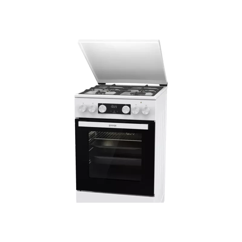 Gorenje GK5C42WF-B Vabaltseisev gaasi-elektripliit, valge, 50 cm, 70 L