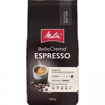 MELITTA BellaCrema Espresso Terved Kohvioad 1 kg Intensiivsus 5/5