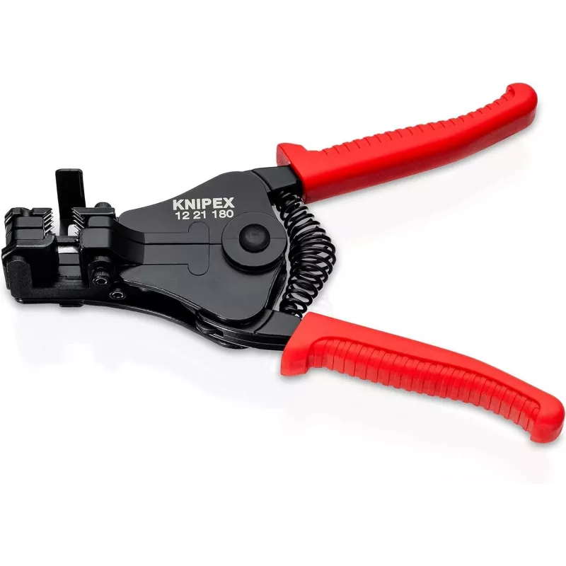 KNIPEX 1221 automaatsed juhtme eemaldamise tangid 0,03-10 mm² (32-8 AWG) lõikuriga, 180 mm