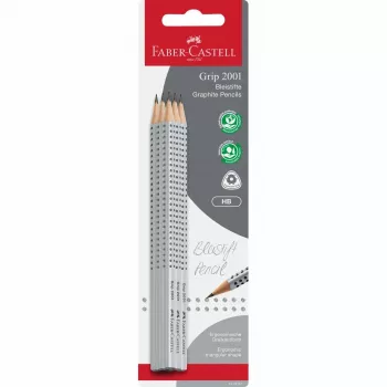 FABER-CASTELL GRIP 2001 Grafiitpliiats HB (6 tk pakk)