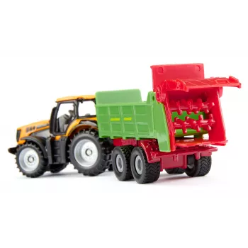 SIKU Blister JCB koos Strautmanni universaallaoturiga - 1:87 mõõtkavas valumudelite komplekt