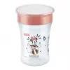NUK Disney Mickey Mouse Magic Cup 230ml Punane Õppetops 360° joomisservaga