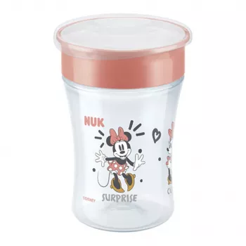 NUK Disney Mickey Mouse Magic Cup 230ml Punane Õppetops 360° joomisservaga