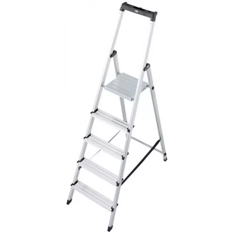 Krause SOLIDY 1x5 126238 Ühepoolne redel, 5 astet, alumiinium, kandevõime 150 kg