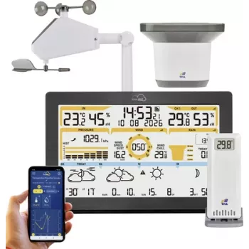 TFA TFA.me 35.8106.01 ID-05 WLAN juhtmevaba ilmajaam, must