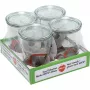 WECK Mold Jar 0.75L Set of 4 - Clear Glass Canning Jars