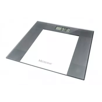 Medisana PS 400 Digital Personal Scale, 150 kg Capacity, Step-on Technology, Transparent/Silver