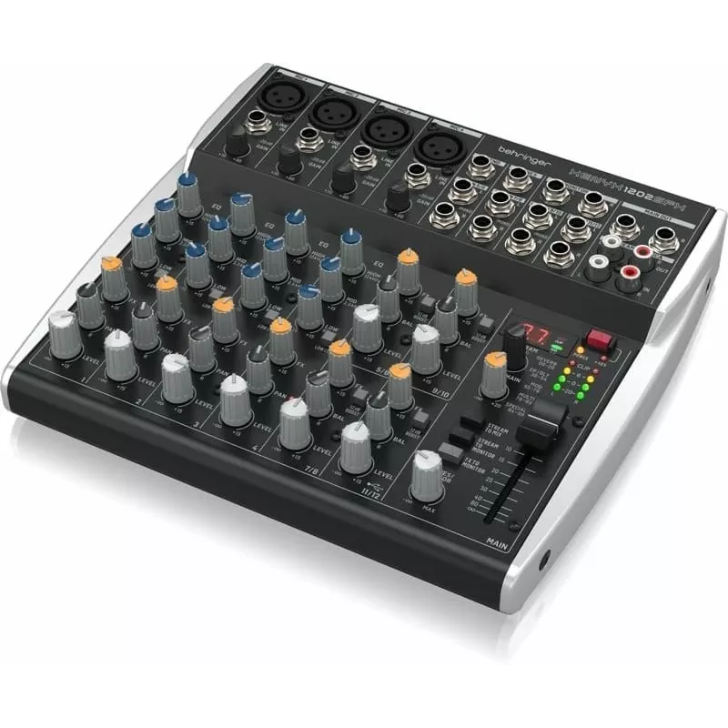 Behringer XENYX 1202SFX Analoogmikser 12 sisendiga ja KLARK TEKNIK FX-efektidega