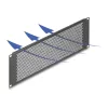DELOCK 19 inch Pimepaneel ümarate aukudega 3U Must