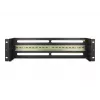 DELOCK 19 inch jaotuspaneel kaitselülititele koos kaanega ja DIN-siini ning 2 kaablikinnitusrööpaga, 3U, must teras