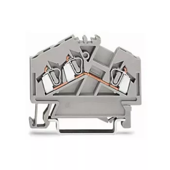 WAGO 280-641 Läbiv klemmliist, 2-juhtmeline, 2,5 mm², hall