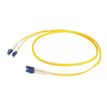 EFB Elektronik Duplex Jumper LC-LC OS2 Flat Twin 3m Kollane