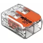 WAGO 221-412 Kompaktne jätkuklemm 2-juhile 0,2-4 mm² läbipaistev (100 tk pakend)
