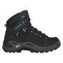 LOWA Renegade GTX Mid Ws naiste matkasaapad - must/türkiis