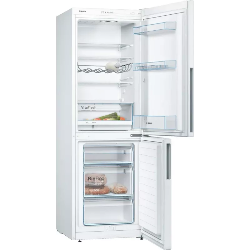 Bosch KGV33VWEA Vabaltseisev Külmik-Sügavkülmik, 288 L, Valge, Energiaklass E