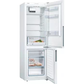 Bosch KGV362WEAS Külmik-sügavkülmik, valge, 308 L nettokogumaht, energiaklass E