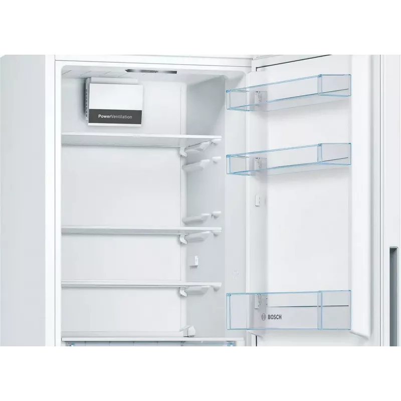 Bosch KGV362WEAS Külmik-sügavkülmik, valge, 308 L nettokogumaht, energiaklass E