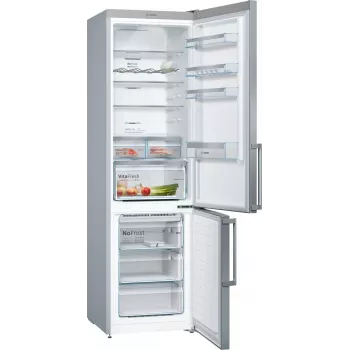 Bosch KGN397LEQ Vabaltseisev Külmik-Sügavkülmik NoFrost, VitaFresh, 363L, Inox-look, Energiaklass E