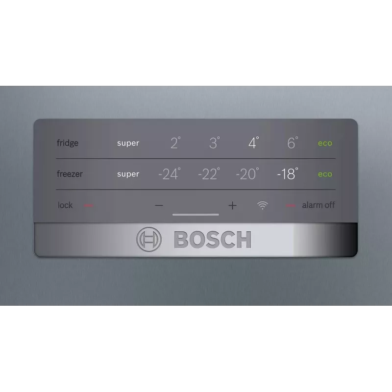 Bosch KGN397LEQ Vabaltseisev Külmik-Sügavkülmik NoFrost, VitaFresh, 363L, Inox-look, Energiaklass E