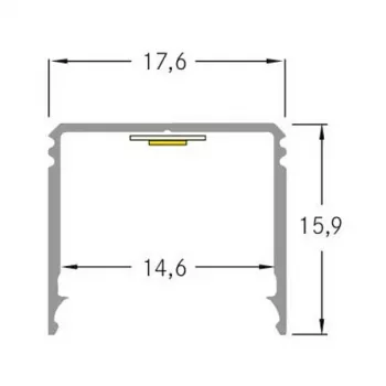 Brumberg 53381262 AB-Profil QUALITYFLEX Alumiinium LED-profiil 2000mm