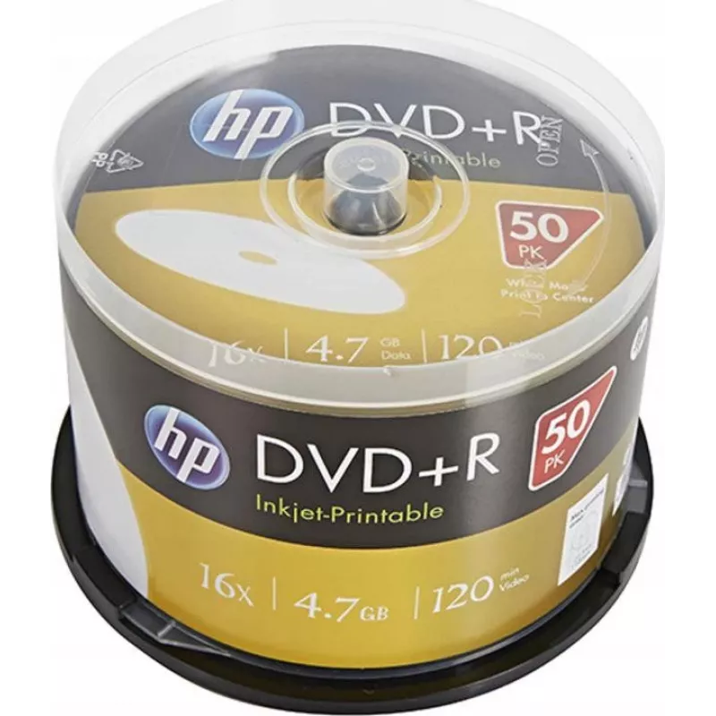 Verbatim DVD+R HP Inkjet-Printable Spindel (50 plaati) 16x 4,7 GB AZO