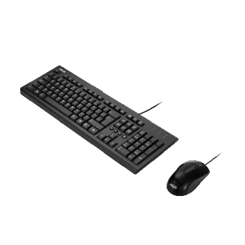 ASUS klaviatuur ja hiir U2000 Eesti QWERTY juhtmega komplekt