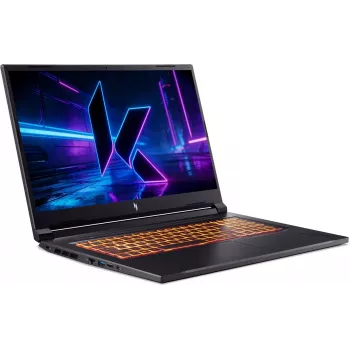 Acer Nitro V 17 AI mängusülearvuti - AMD Ryzen 5 240, 17,3 tolli FHD 144Hz, 16GB DDR5, 512GB SSD, GeForce RTX 5050, ilma OS-ita, Obsidiaanmust