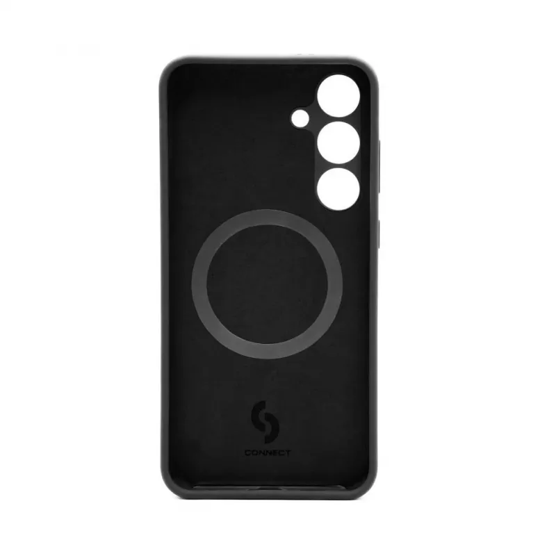 Connect Samsung Galaxy S24 Plus Premium Quality Magnetic Soft Touch Silicone Case Black