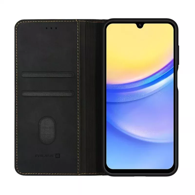 Evelatus Samsung Galaxy A15 Book Case Folio Black