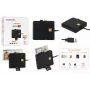 iLike 4-in-1 USB Smart Card Reader with SIM, SD & Micro SD Support, CAC Reader for ID Cards, Bank Cards, eID and Memory Cards Black