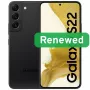 Samsung Renewed Grade Factory-Sealed Galaxy S22 6.1 tolli 128GB 5G Must