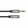 UNITEK 3.5mm helipikenduskaabel 1m - isane emasele, kullatud, must